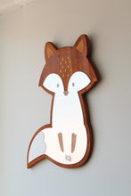 Load image into Gallery viewer, Wooden Fox Mirror
