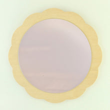 Load image into Gallery viewer, Scalloped Edge Round Kids Mirror