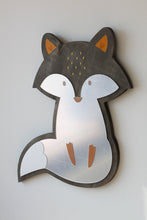 Load image into Gallery viewer, Wooden Fox Mirror
