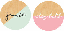 Load image into Gallery viewer, Round Wood Kids Name Sign