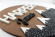 Load image into Gallery viewer, Mountain Adventure Kids Name Sign