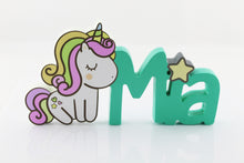 Load image into Gallery viewer, Unicorn Custom 3D Name Sign