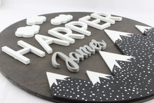 Load image into Gallery viewer, Mountain Adventure Kids Name Sign