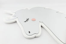 Load image into Gallery viewer, Wooden Unicorn Kids Mirror