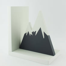 Load image into Gallery viewer, Snowy Mountain peak kids bookends