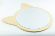 Load image into Gallery viewer, Cat Shaped Wooden Kids Mirror
