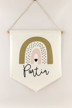Load image into Gallery viewer, Personalised Rainbow Pennant Flag