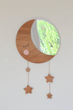 Load image into Gallery viewer, moon and stars nursery mirror