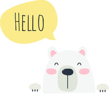 Load image into Gallery viewer, Cute Polar Bear Light Switch Sticker