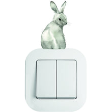 Load image into Gallery viewer, bunny rabbit light switch sticker wall decal