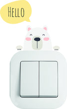 Load image into Gallery viewer, Cute Polar Bear Light Switch Sticker