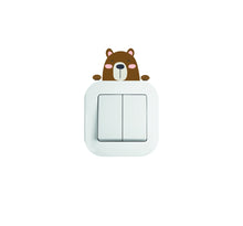 Load image into Gallery viewer, Cute Bear Light Switch Sticker