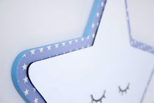 Load image into Gallery viewer, Patterned Star Shaped Kids Mirror
