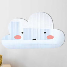 Load image into Gallery viewer, cute cloud shaped nursery mirror decor