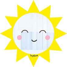 Load image into Gallery viewer, Cute Smiley Sun Shaped Kids Mirror