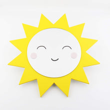 Load image into Gallery viewer, sun shaped kids mirror wall decor