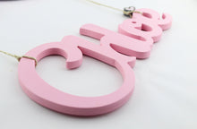 Load image into Gallery viewer, Wooden Crescent Moon Wall Decor