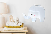 Load image into Gallery viewer, Cute Elephant Stick on Kids Wall Mirror
