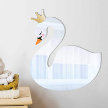 Load image into Gallery viewer, swan mirror kids wall decor
