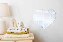 Load image into Gallery viewer, Stick-on Heart Shaped Wall Mirror