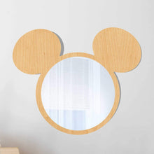 Load image into Gallery viewer, wooden mouse mirror with ears