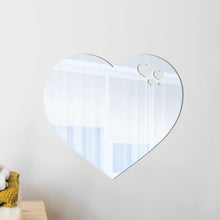 Load image into Gallery viewer, Stick-on Heart Shaped Wall Mirror
