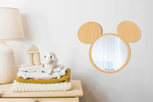 Load image into Gallery viewer, Cute Mouse Head Shaped Wooden Kids Mirror