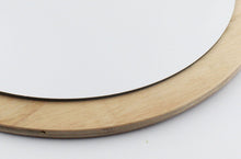Load image into Gallery viewer, Round Wooden Kids Mirror
