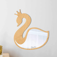 Load image into Gallery viewer, Swan shaped kids mirror room decor