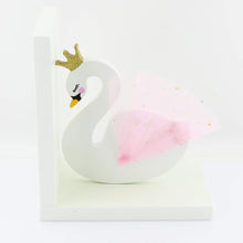 Load image into Gallery viewer, swan princess bookend kids decor