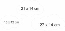 Load image into Gallery viewer, Set of 3 Cloud Shaped Shatterproof Stick on Mirrors
