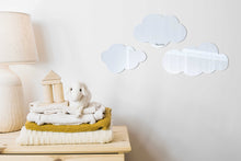 Load image into Gallery viewer, Set of 3 Cloud Shaped Shatterproof Stick on Mirrors