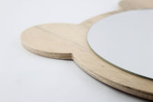 Load image into Gallery viewer, Bear Shaped Wooden Kids Mirror