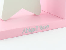 Load image into Gallery viewer, Sleepy Crescent Moon Nursery Bookends