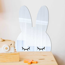 Load image into Gallery viewer, peeking bunny kids mirror