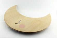 Load image into Gallery viewer, Wooden Crescent Moon Wall Decor