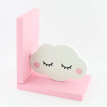 Load image into Gallery viewer, Cute cloud nursery bookend decor