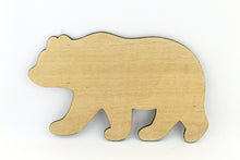 Load image into Gallery viewer, Wooden Grizzly Bear Kids Decor
