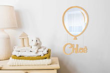 Load image into Gallery viewer, Balloon Shaped Wooden Kids Mirror