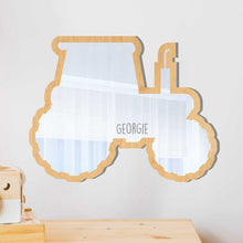Load image into Gallery viewer, tractor shaped  kids montessori mirror