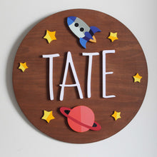 Load image into Gallery viewer, Outer Space Custom Name Sign