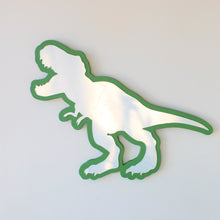 Load image into Gallery viewer, dinosaur shaped mirror wall decor
