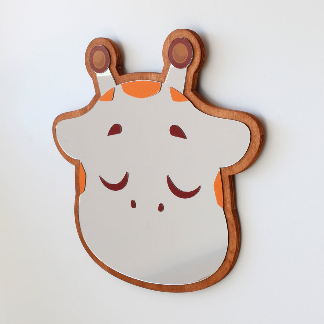 Giraffe kids mirror wall decor