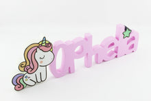 Load image into Gallery viewer, Unicorn Custom 3D Name Sign
