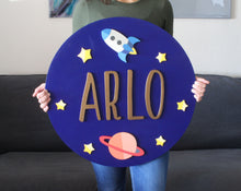 Load image into Gallery viewer, Outer Space Custom Name Sign
