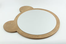 Load image into Gallery viewer, Bear Shaped Wooden Kids Mirror
