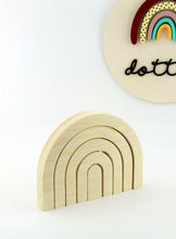 Load image into Gallery viewer, Natural Wood Kids Rainbow Stacker
