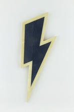 Load image into Gallery viewer, Lightning Thunder Bolt Shaped Wooden Kids Mirror
