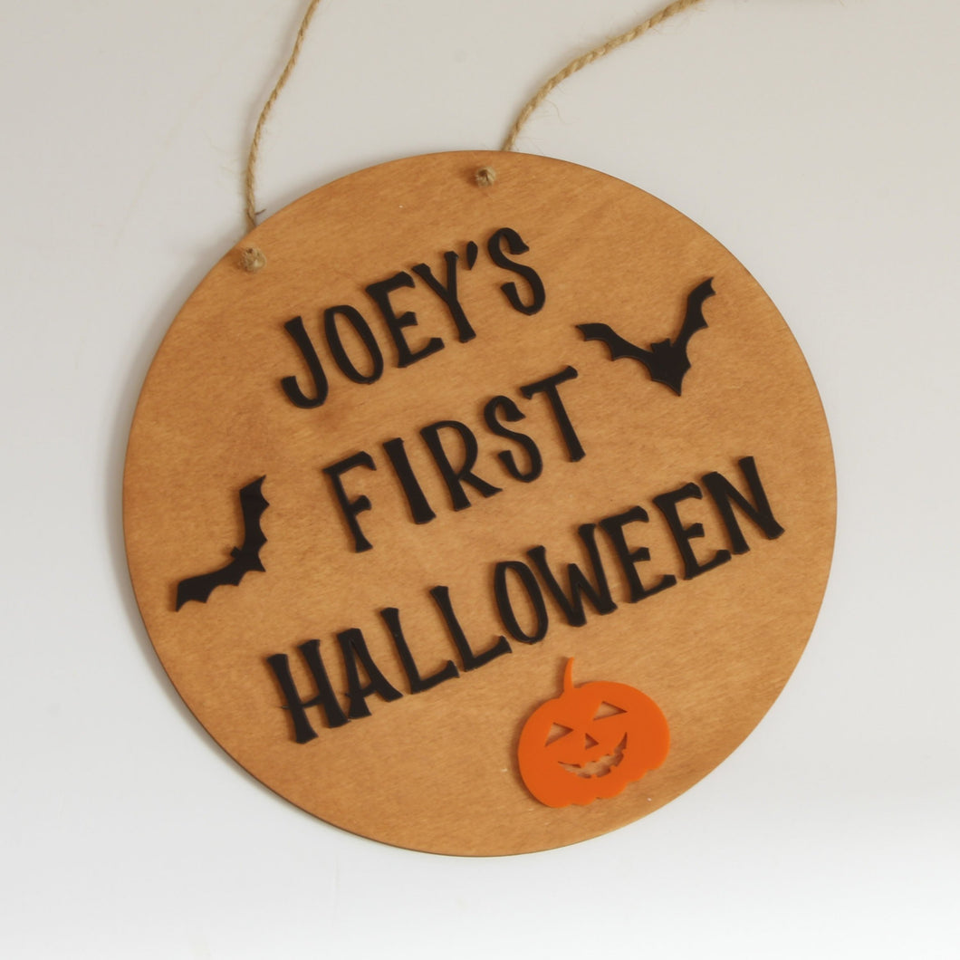 First halloween sign