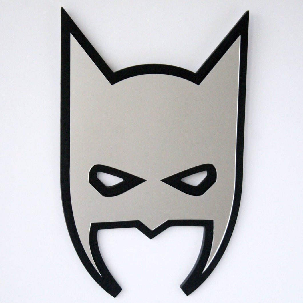 Superhero Batman Style Kids Mirror Decor